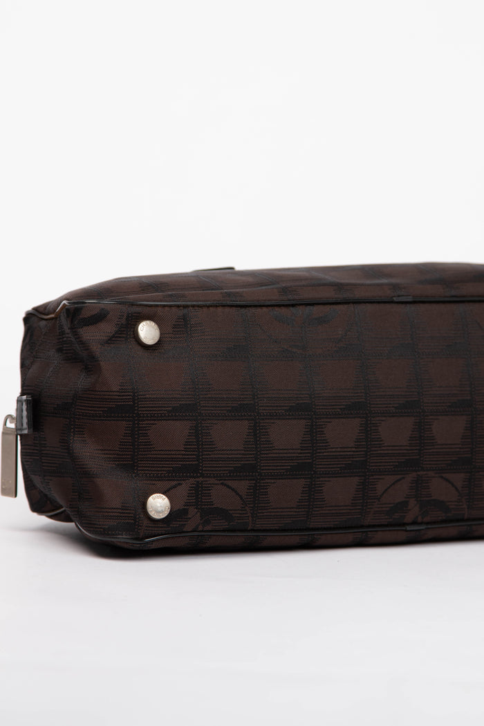 2000s Chanel Black Travel Line Bowling Bag