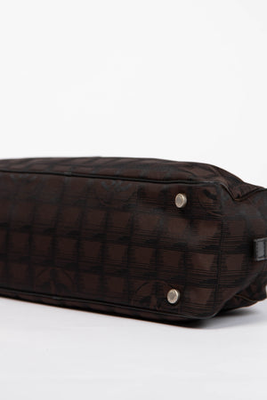 2000s Chanel Black Travel Line Bowling Bag