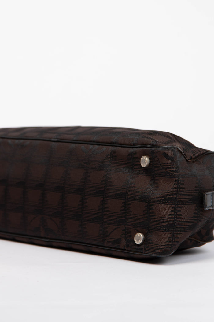 2000s Chanel Black Travel Line Bowling Bag