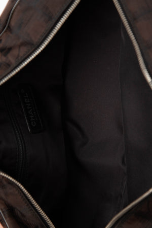 2000s Chanel Black Travel Line Bowling Bag