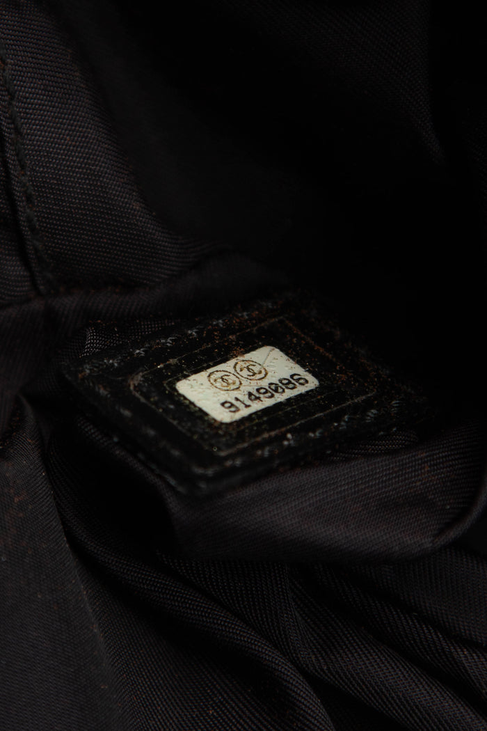2000s Chanel Black Travel Line Bowling Bag