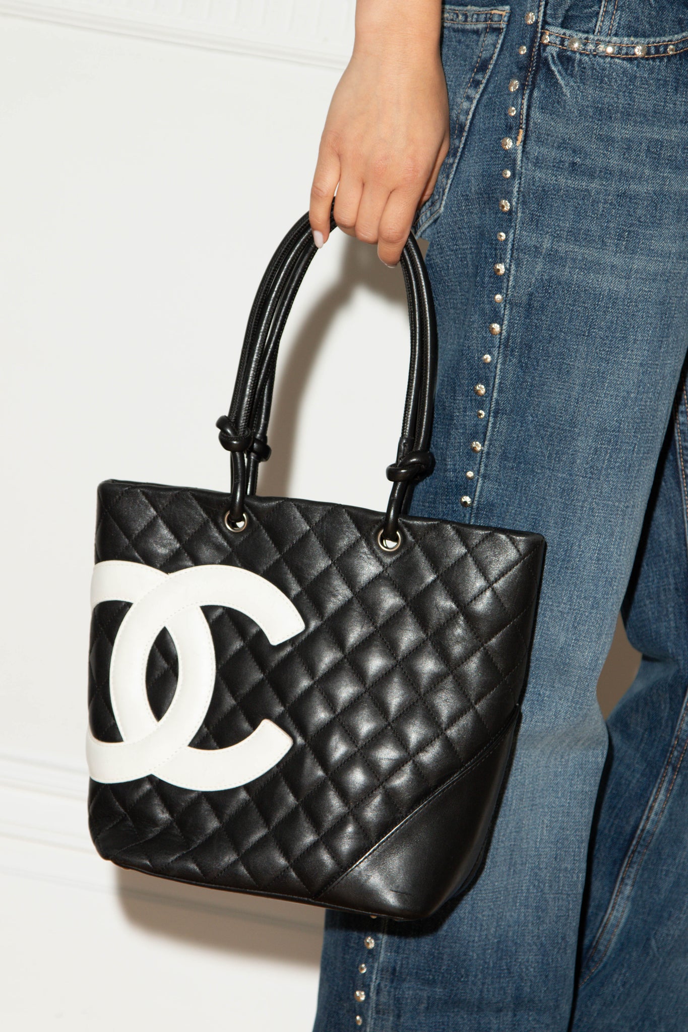 2000s Chanel Black Rue Cambon Bucket Bag