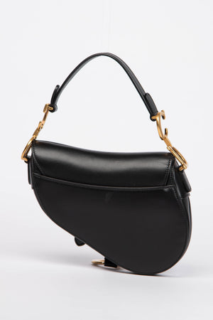 Christian Dior Black Leather Saddle Mini Bag