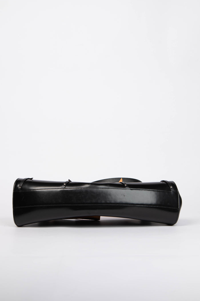 SUPER RARE Christian Dior Galliano Black Bondage Shoulder Bag