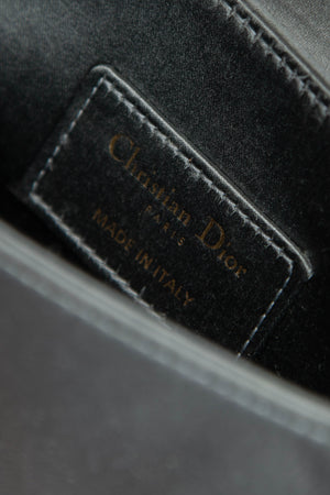 RARE Christian Dior Satin Embellished Mini Saddle Bag