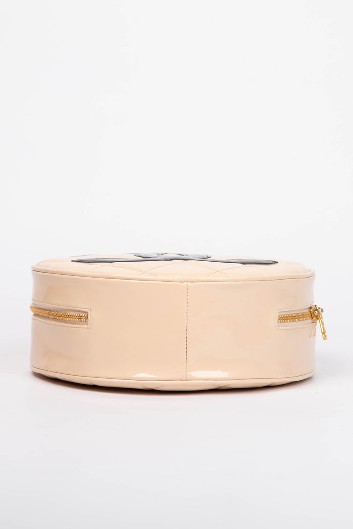 SUPER RARE 90s Chanel Round CC Top Handle Bag