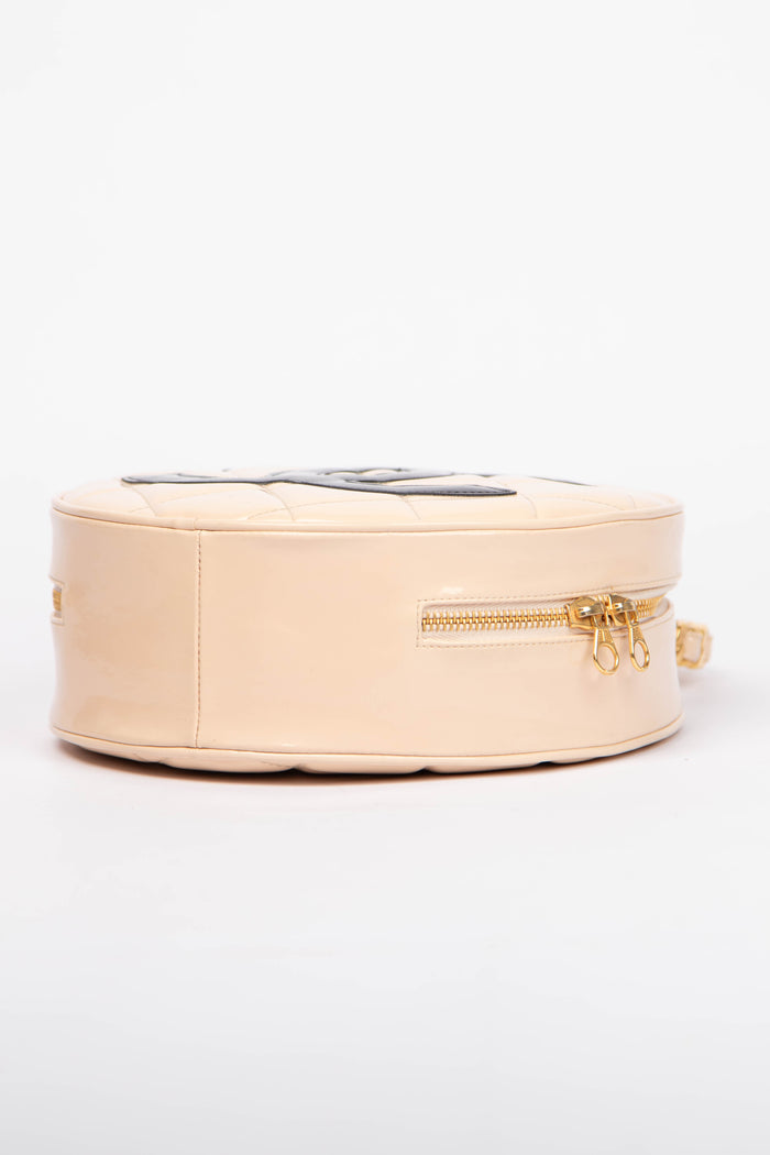 SUPER RARE 90s Chanel Round CC Top Handle Bag