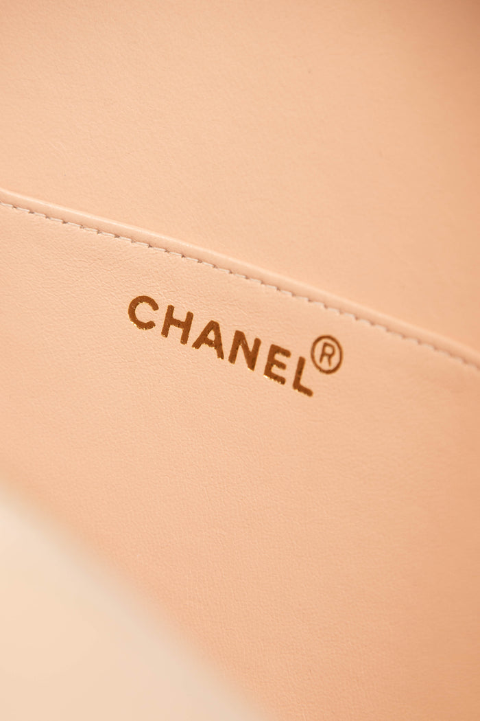 SUPER RARE 90s Chanel Round CC Top Handle Bag