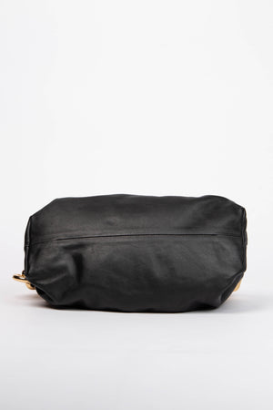 Bottega Veneta Black Lambskin Leather Chain Shoulder Bag