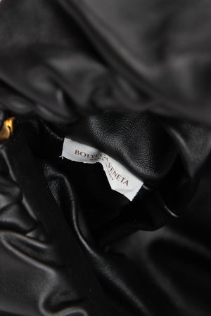 Bottega Veneta Black Lambskin Leather Chain Shoulder Bag