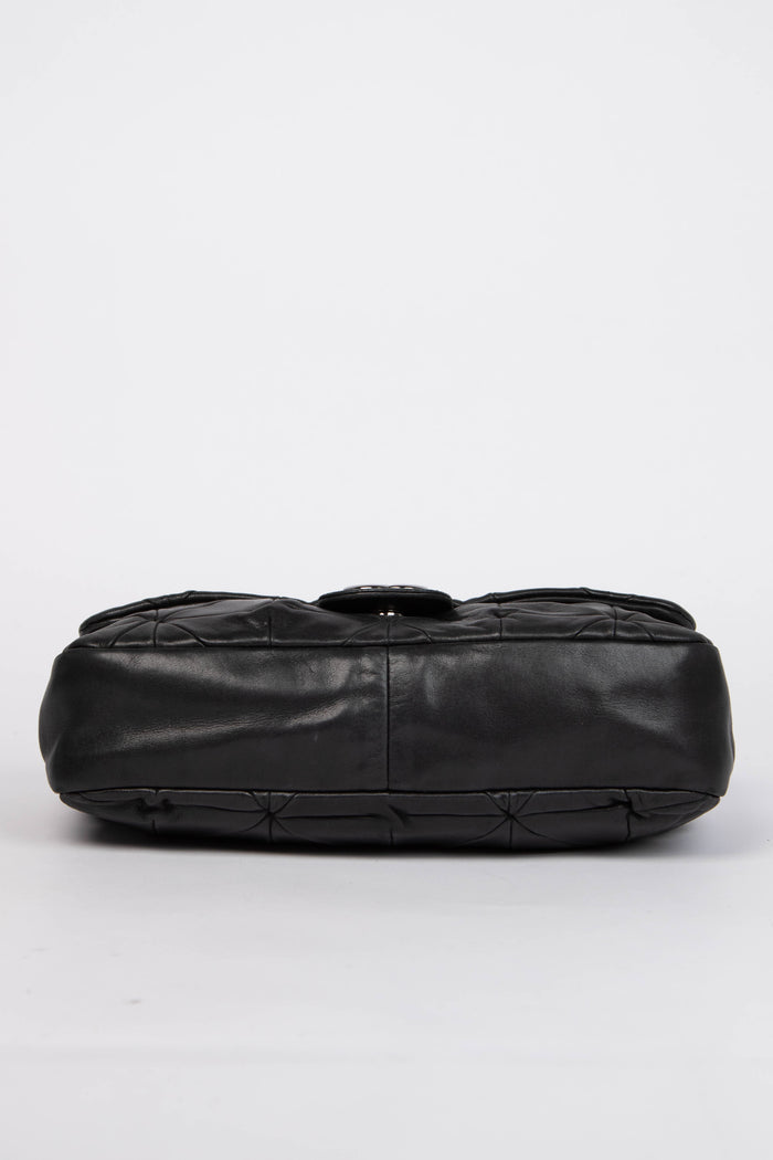 2000s Chanel Black Lambskin Leather Urban Day Shoulder Bag