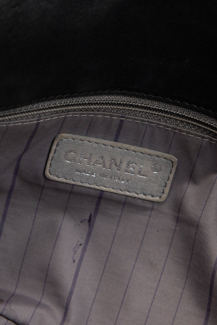 2000s Chanel Black Lambskin Leather Urban Day Shoulder Bag