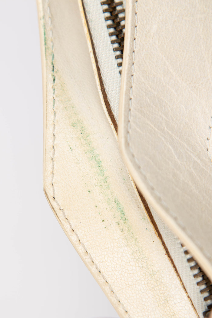 2000s Balenciaga Cream Leather First City Shoulder Bag