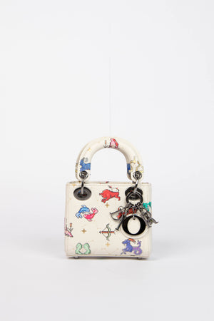 RARE 2024 Christian Dior Zodiac Pixel Micro Lady Dior
