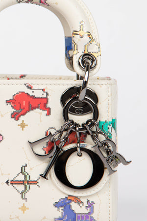 RARE 2024 Christian Dior Zodiac Pixel Micro Lady Dior