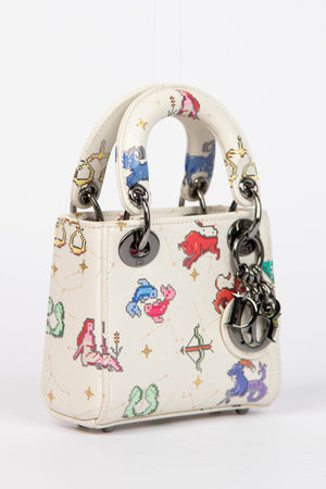 RARE 2024 Christian Dior Zodiac Pixel Micro Lady Dior