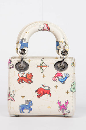 RARE 2024 Christian Dior Zodiac Pixel Micro Lady Dior