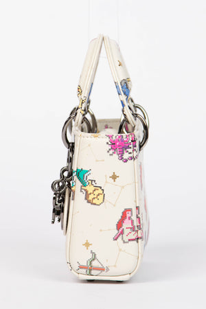 RARE 2024 Christian Dior Zodiac Pixel Micro Lady Dior
