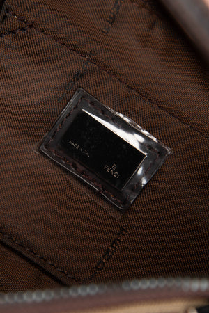 Vintage Fendi Brown Zucca Shoulder Bag