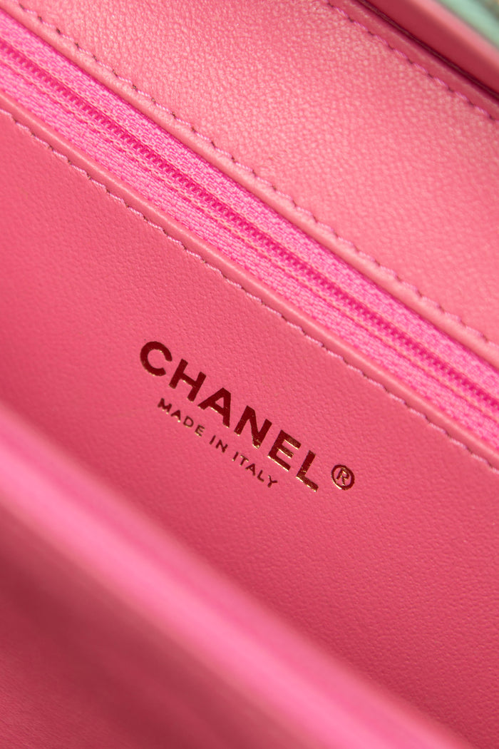 2019 Chanel Tri-Colour Caviar Leather Vanity Case