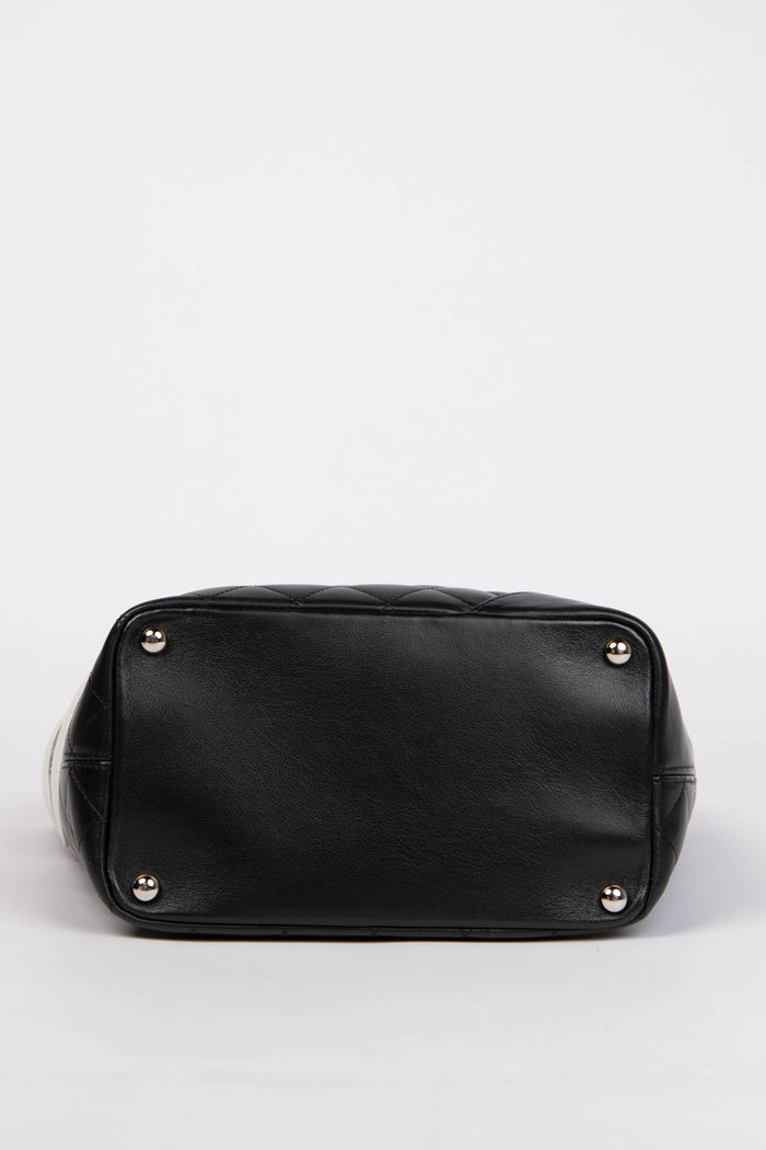 2000s Chanel Black Rue Cambon Bucket Bag