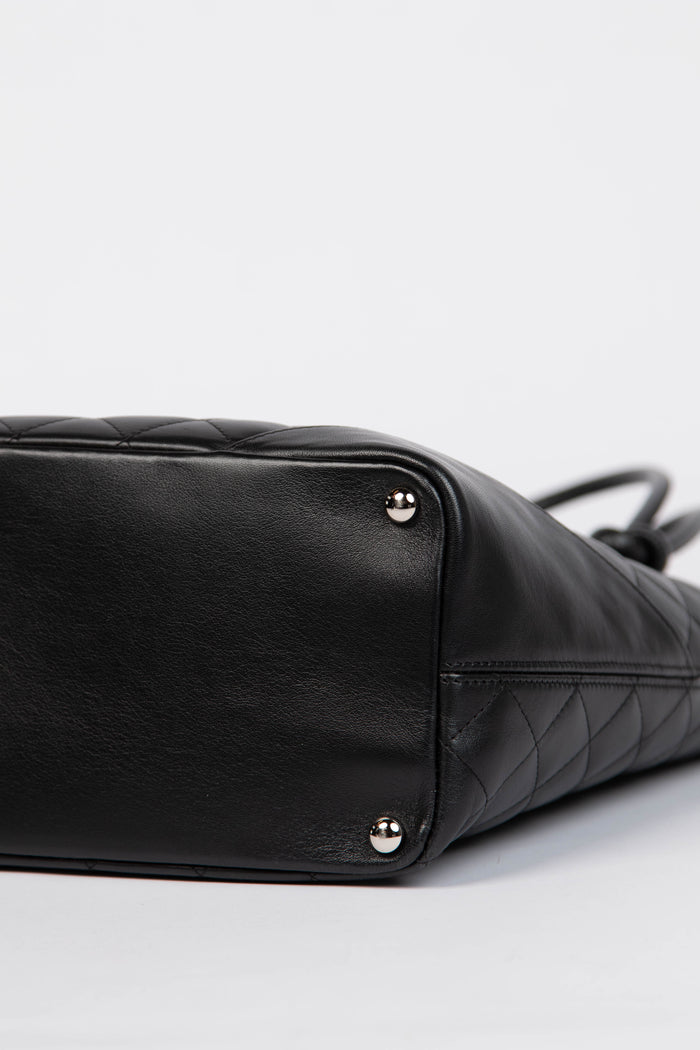 2000s Chanel Black Rue Cambon Bucket Bag