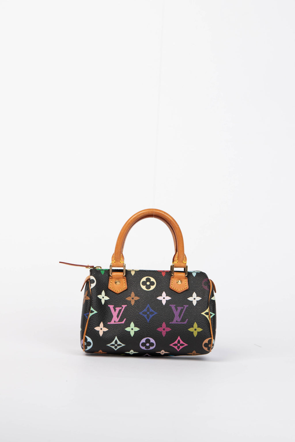 RARE Louis Vuitton x Takashi Murakami Black Multicolour Nano Speedy