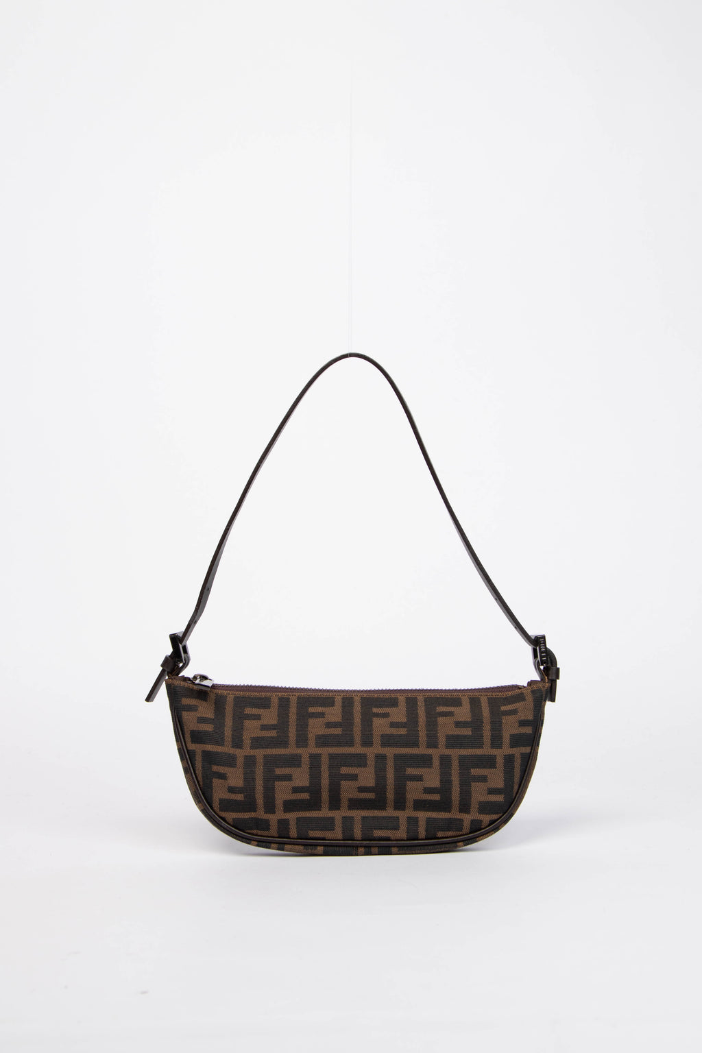 Vintage Fendi Zucca Canvas Mini Shoulder Bag