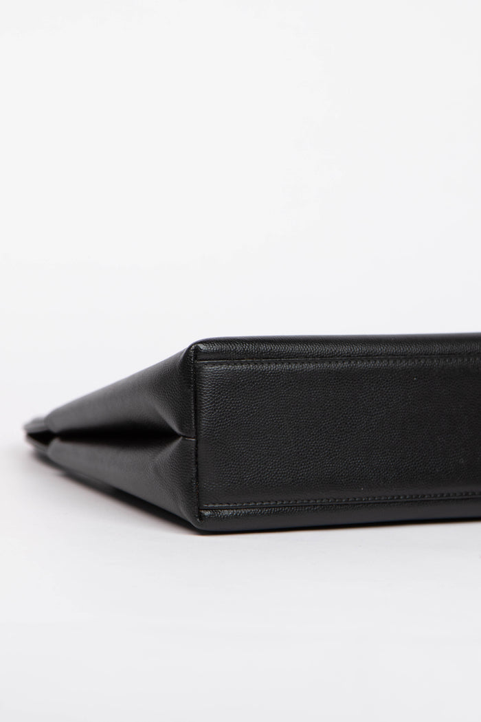 RARE 90s Chanel Black Caviar Leather Large Kelly Bag