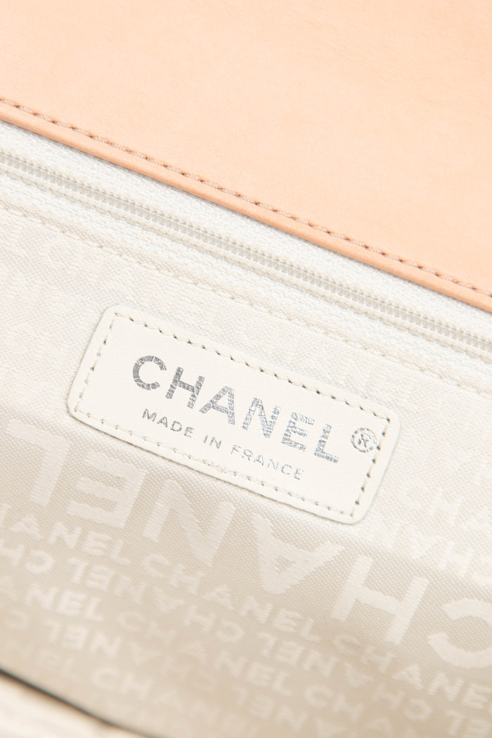 2000s Chanel Patent Leather Diagonal East West Chocolate Bar Flap Bag