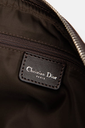 2000s Christian Dior Brown Romantiqué Monogram Shoulder Bag