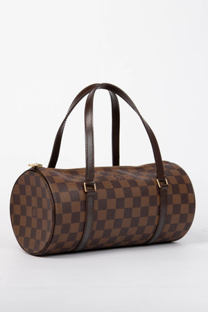 2000s Louis Vuitton Damier Ebene Papillon 26cm Shoulder Bag
