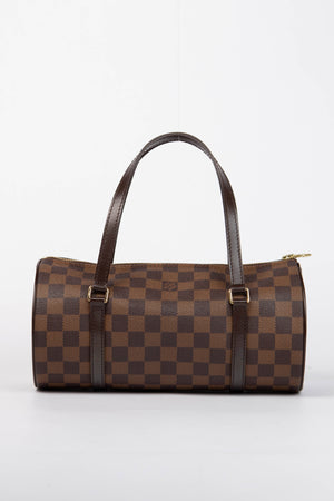 2000s Louis Vuitton Damier Ebene Papillon 26cm Shoulder Bag