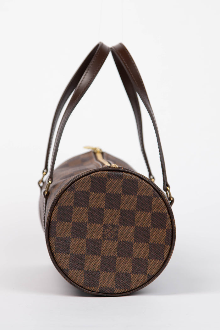 2000s Louis Vuitton Damier Ebene Papillon 26cm Shoulder Bag