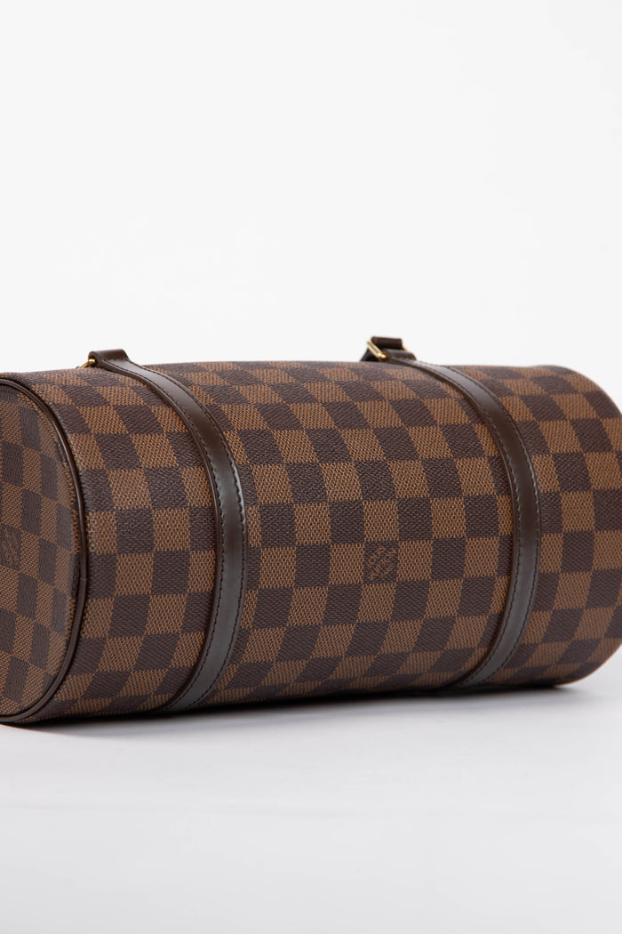 2000s Louis Vuitton Damier Ebene Papillon 26cm Shoulder Bag