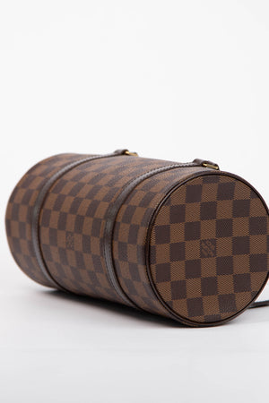 2000s Louis Vuitton Damier Ebene Papillon 26cm Shoulder Bag