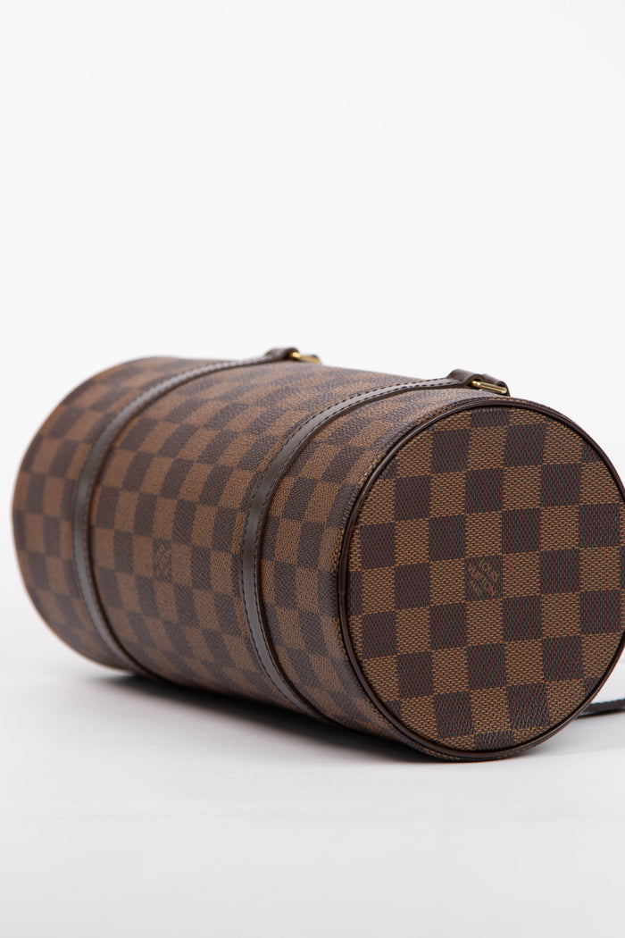 2000s Louis Vuitton Damier Ebene Papillon 26cm Shoulder Bag