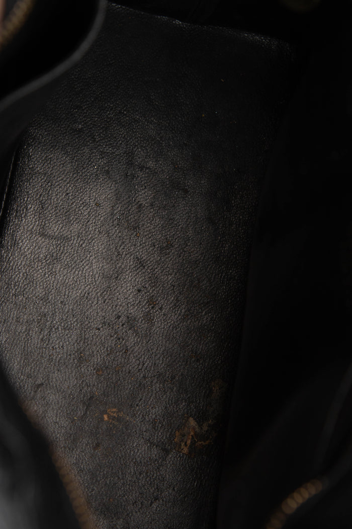 2000s Chanel Black Caviar Gold Medallion Tote Bag