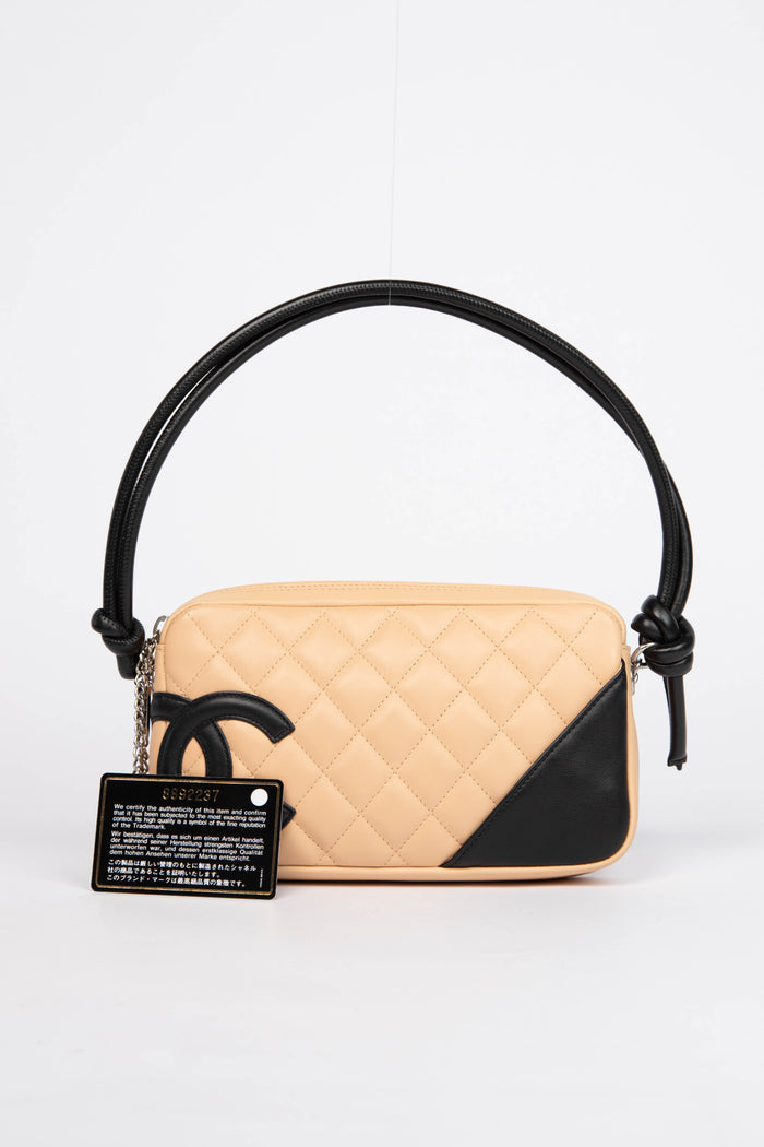 2000s Chanel Rue Cambon Beige Small Shoulder Bag