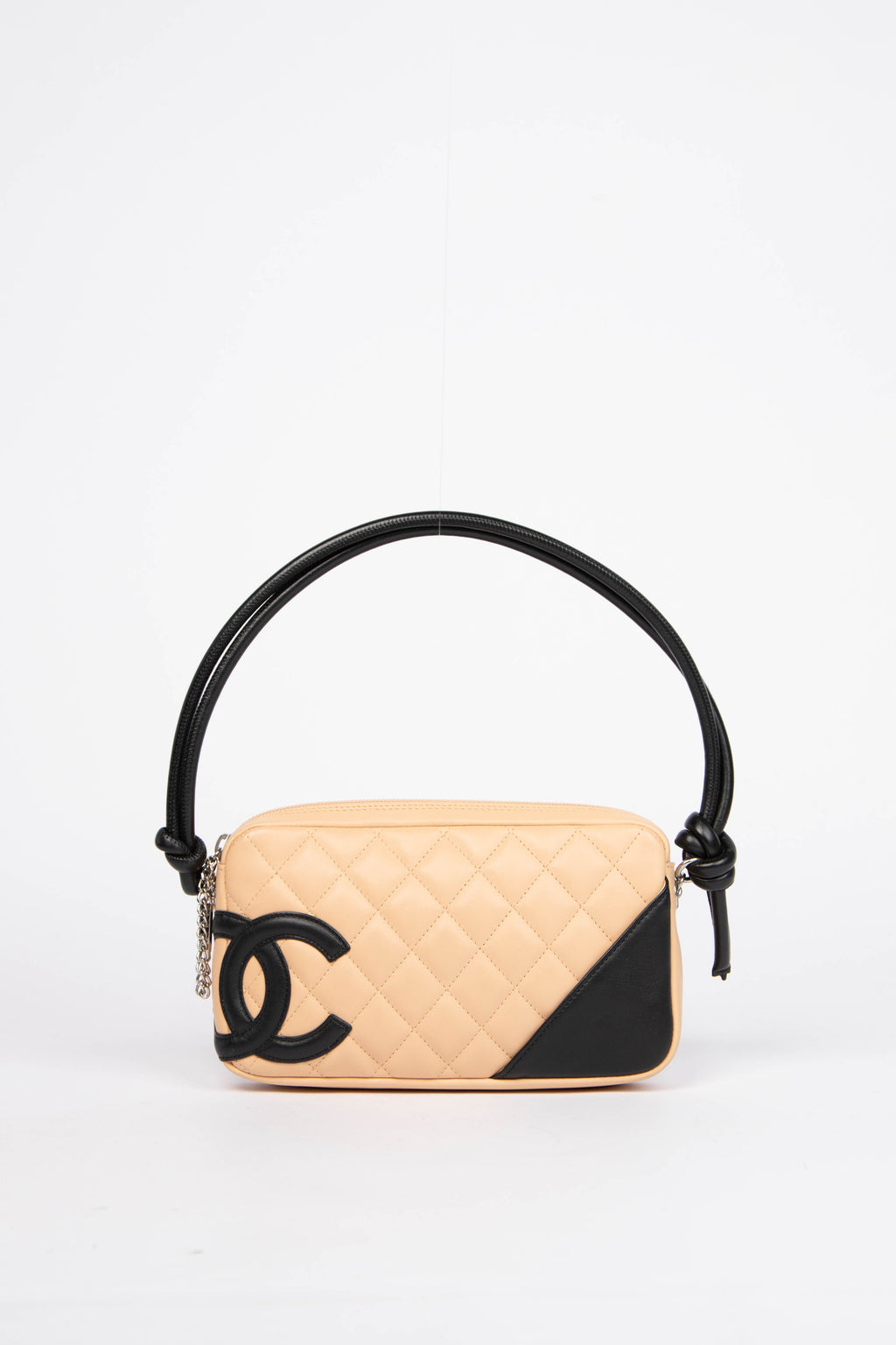 2000s Chanel Rue Cambon Beige Small Shoulder Bag