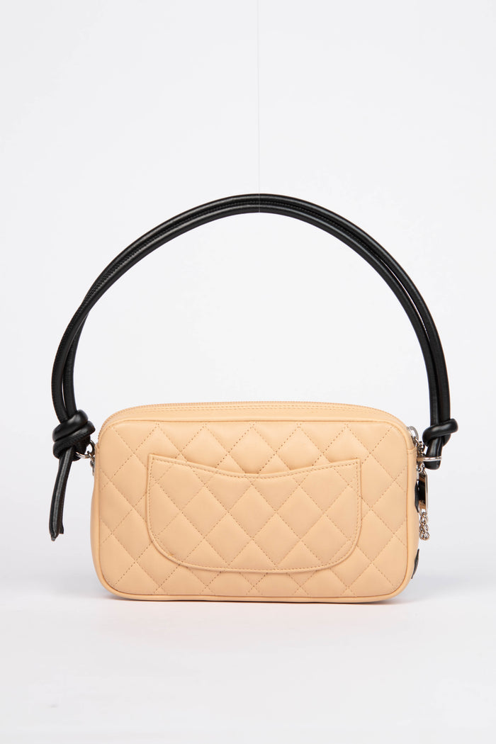 2000s Chanel Rue Cambon Beige Small Shoulder Bag