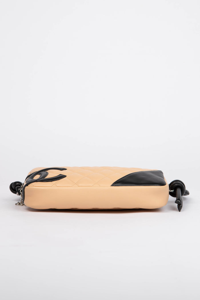 2000s Chanel Rue Cambon Beige Small Shoulder Bag