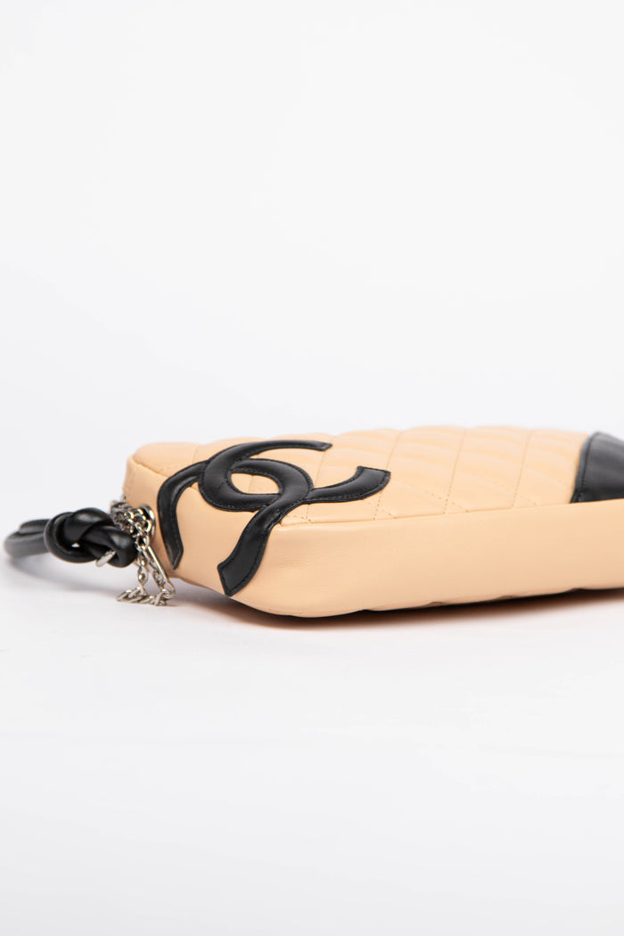 2000s Chanel Rue Cambon Beige Small Shoulder Bag