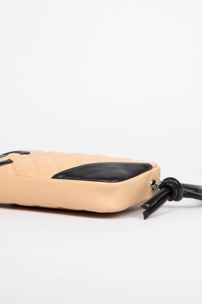 2000s Chanel Rue Cambon Beige Small Shoulder Bag