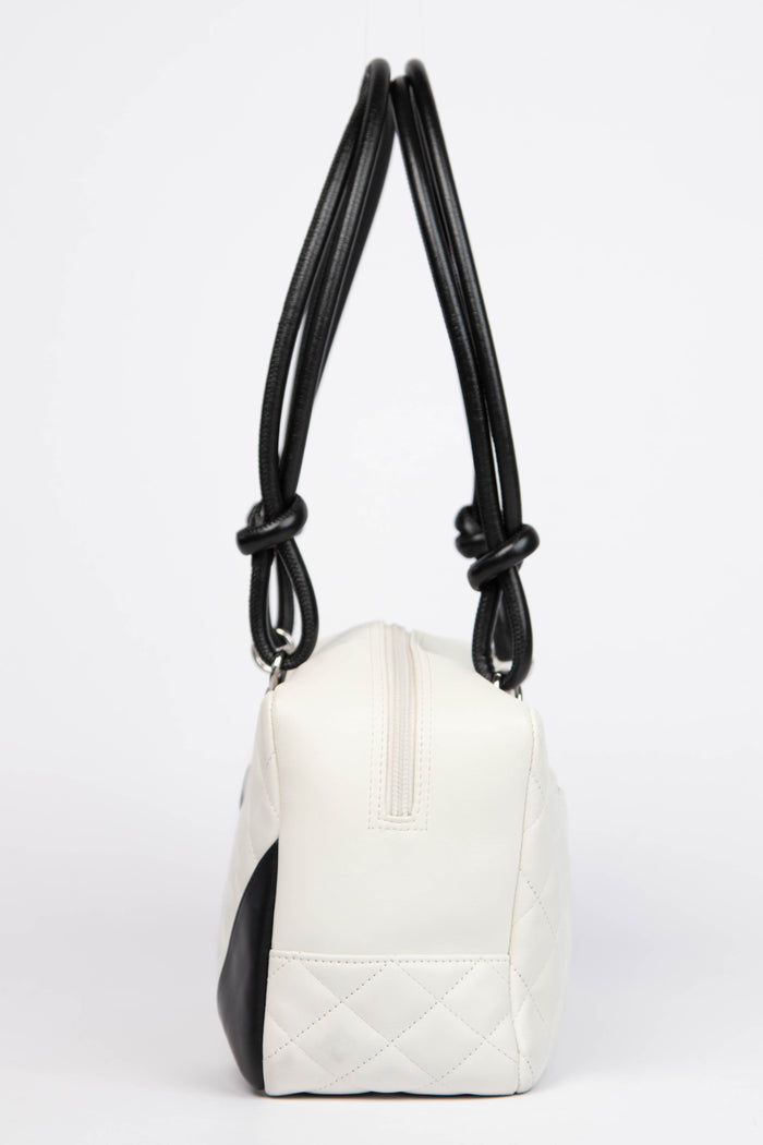 2000s Chanel Rue Cambon White Shoulder Bag