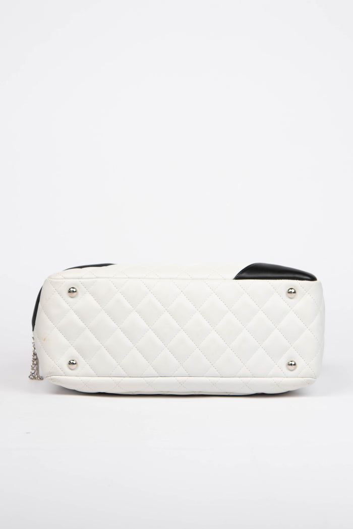 2000s Chanel Rue Cambon White Shoulder Bag
