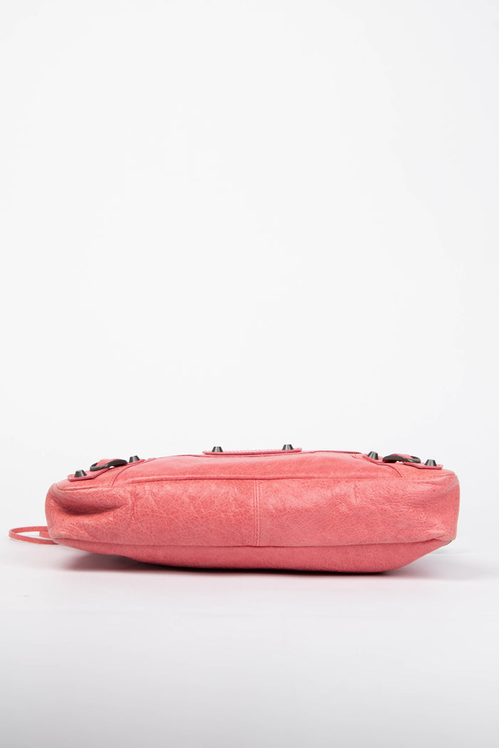 2010s Balenciaga Pink Leather First City Shoulder Bag