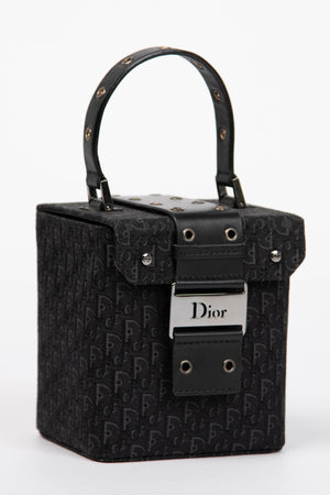 RARE Christian Dior Diorissimo Trotter Street Chic Canvas Vanity Bag