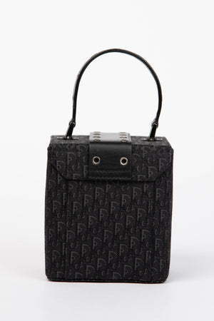 RARE Christian Dior Diorissimo Trotter Street Chic Canvas Vanity Bag
