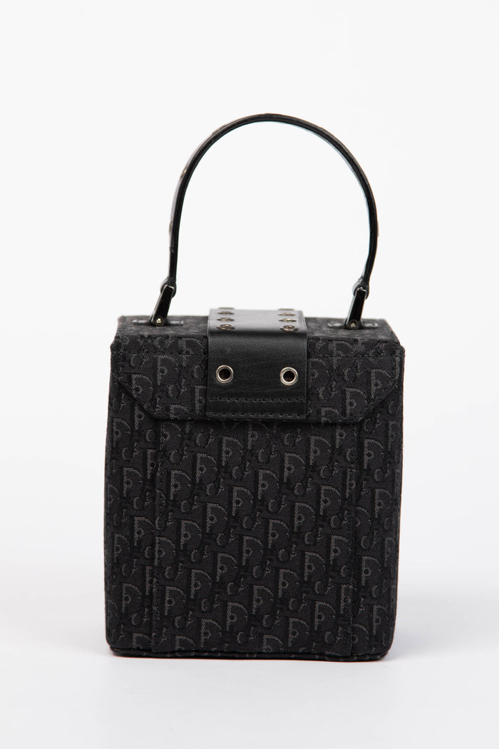 RARE Christian Dior Diorissimo Trotter Street Chic Canvas Vanity Bag